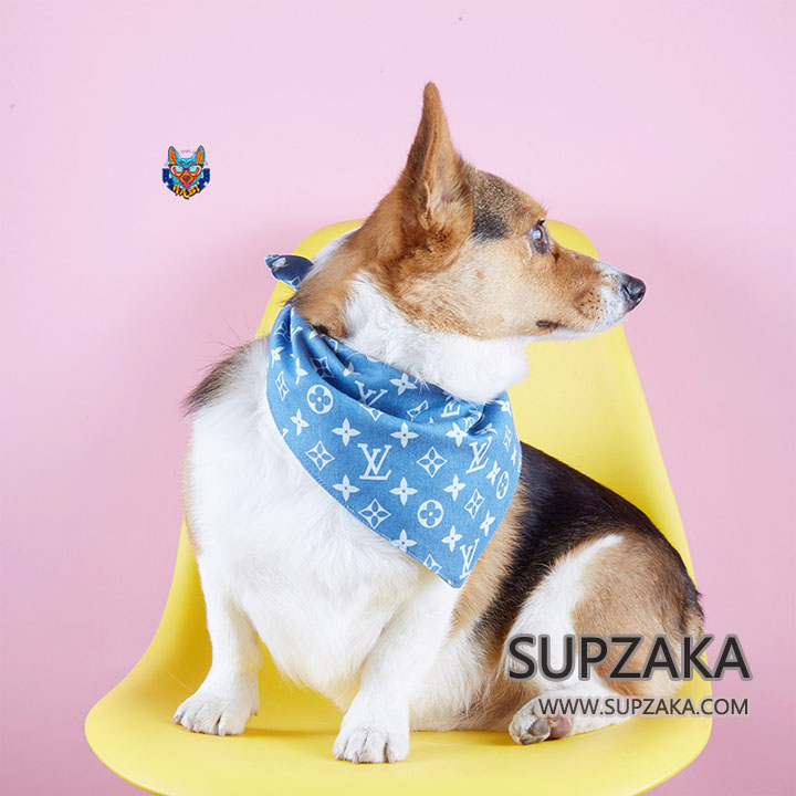 ルイヴィトン 犬用バンダナ 三角スカーフ