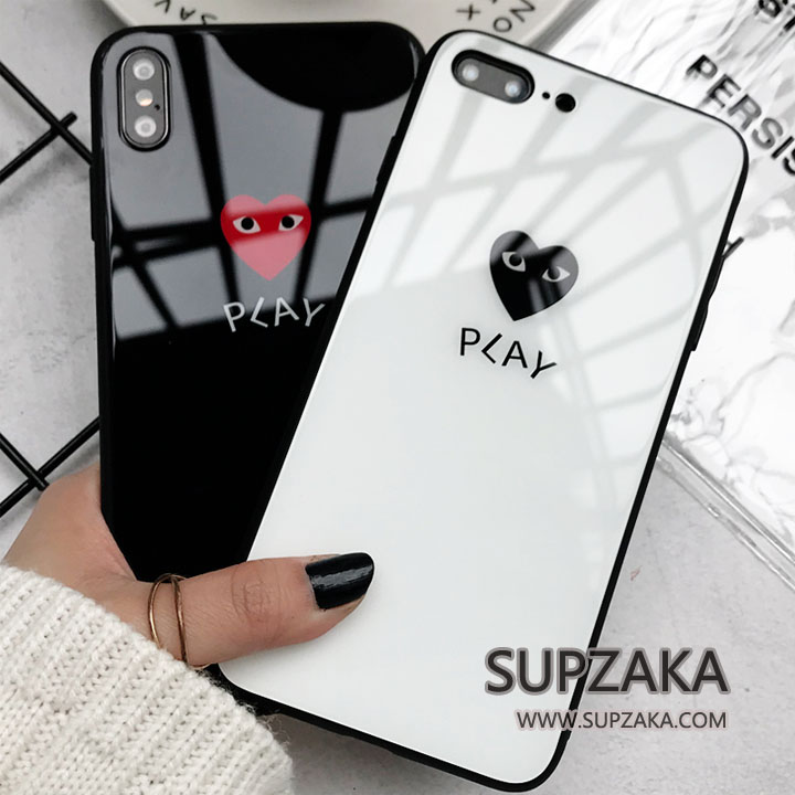 comme des garcons play iPhone8plusケース ガラス