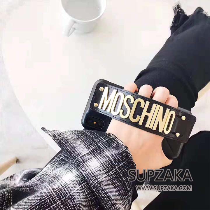 moschino iPhoneXS/X 携帯カバー スタンド機能