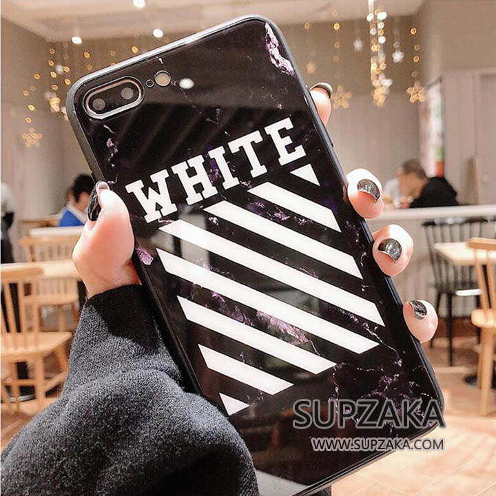 iPhoneXS/X ケース 背面ガラス オフホワイト