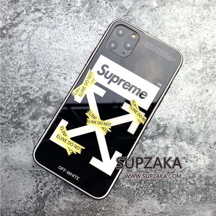supreme off-white iPhone11 カバー 背面ガラス
