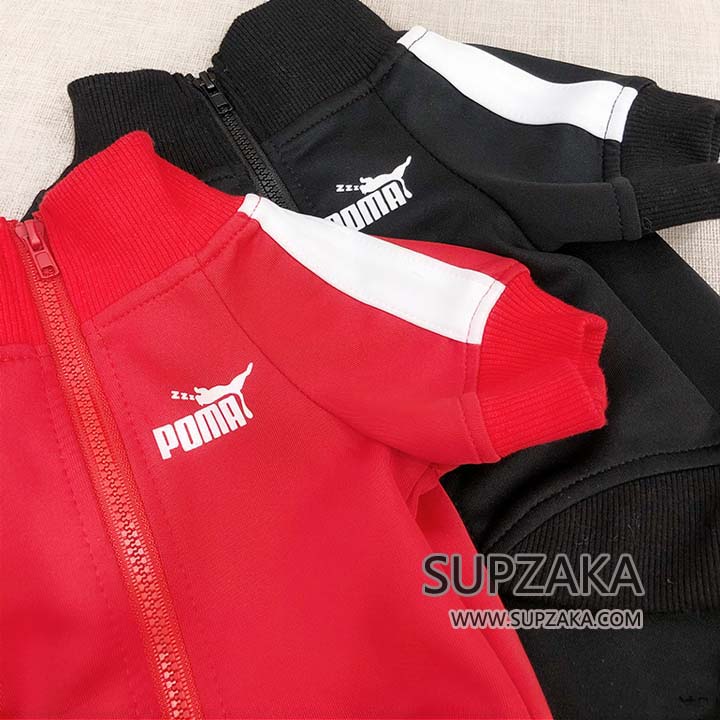 PUMA 犬の服 ジップアップパーカー