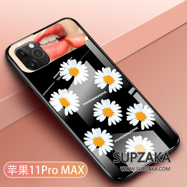 Peaceminusone iPhone11 Pro Max ケース 背面ガラス 鏡