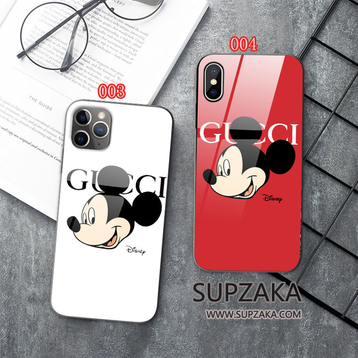 GUCCI ミッキーマウス iPhone11 Pro Max ケース 背面ガラス