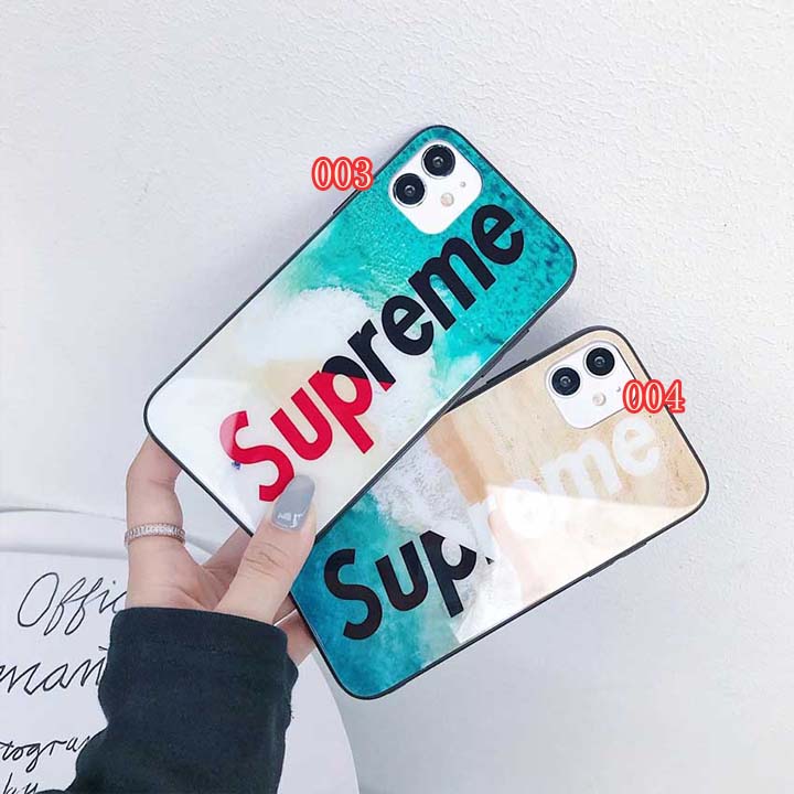 supreme iPhone12 ケース 背面ガラス