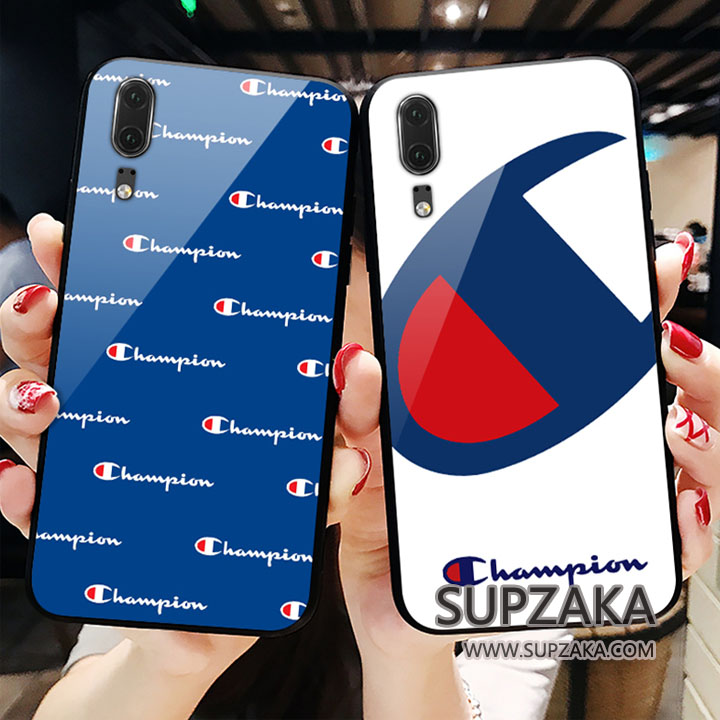 Champion HUAWEI P20/P20 Pro ケース 背面強化ガラス