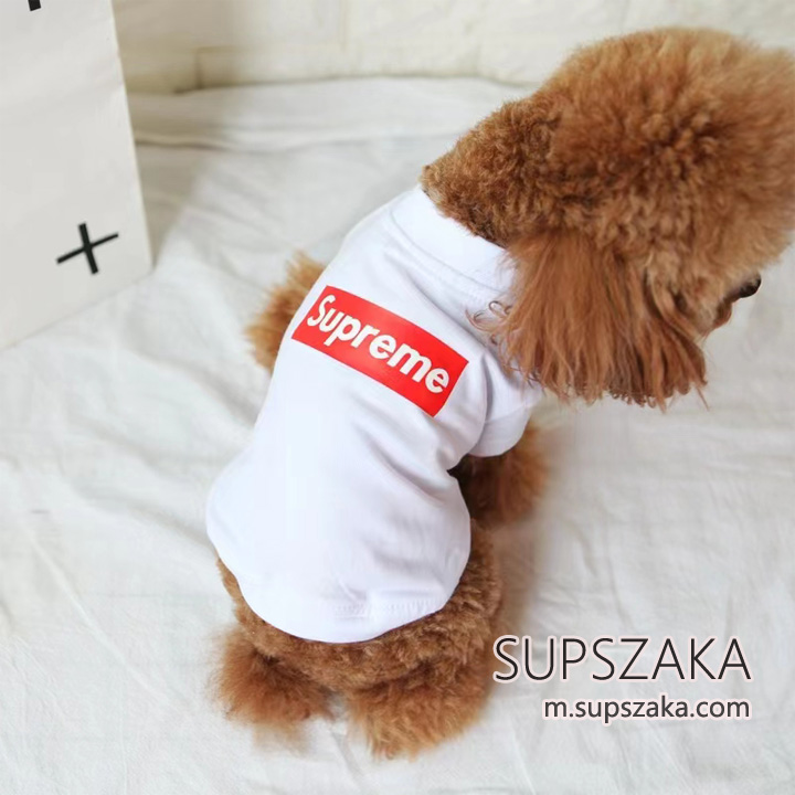 シュプリーム 犬 tシャツ ボックスログ ホワイト