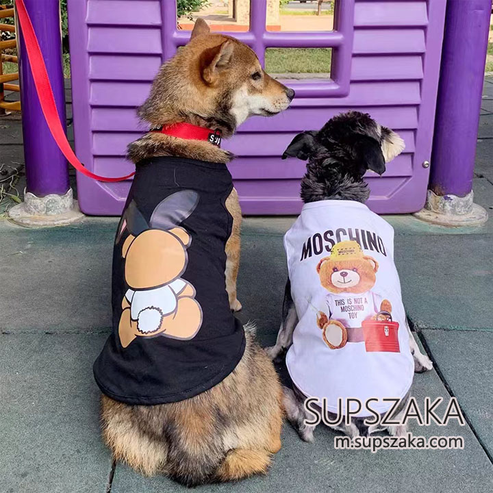 moschino 犬服 タンクトップ パロディ