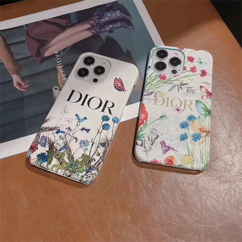 Dior iPhone14 ハードケース 花