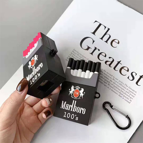 マールボロ タバコ Airpods ケース シリコン 可愛い Marlboro たばこ エアーポッズケース 個性的