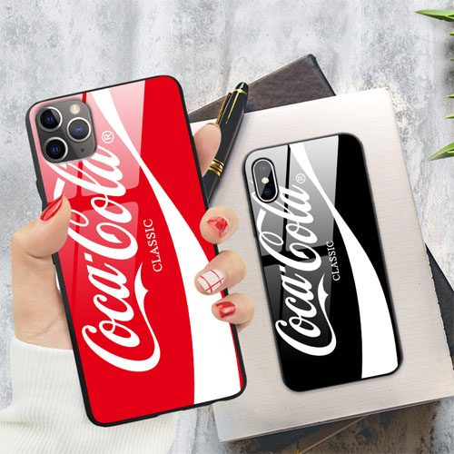 コカ・コーラ 背面ガラス iPhone11 ケース パロディ風 